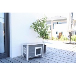 Maison extérieure pour chat en composite, matériau durable - KERBL - ECO Eli ...