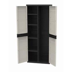 TITANIUM PLASTIKEN Armoire 2 portes avec étageres et penderie l70 x p44 x h17...