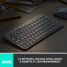 Clavier - Sans Fil - Logitech - MX Keys Mini - AZERTY - Rétroéclairé - Gris c...