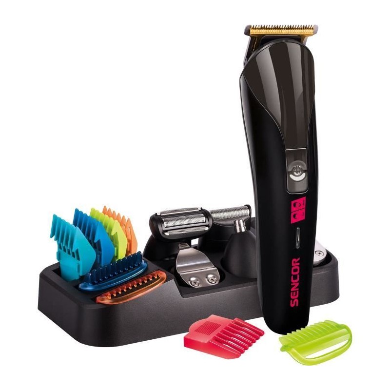 Tondeuse a cheveux - SENCOR - SHP 7411BK - 12 accessoires - Rechargeable - Noir