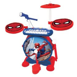 SpiderMan - Batterie électronique pour enfant - Lumineuse - Complete avec cla...
