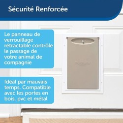 PetSafe - Chatiere Staywell Résistante en Aluminium pour gros Chien , avec Sy...