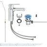 GROHE Robinet de salle de bains lavabo Get, tirette de vidage, bonde incluse,...