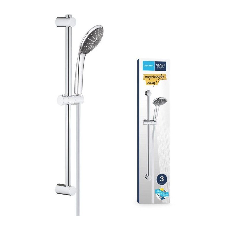 Ensemble de douche 3 jets - GROHE - Vitalio Joy 110 Massage - Flexible lisse ...