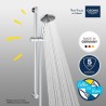 Ensemble de douche 3 jets - GROHE - Vitalio Joy 110 Massage - Flexible lisse ...