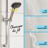 Ensemble de douche 3 jets - GROHE - Vitalio Joy 110 Massage - Flexible lisse ...