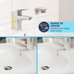 Mitigeur monocommande lavabo - GROHE Start - 234552432 - Noir mat - Taille M ...