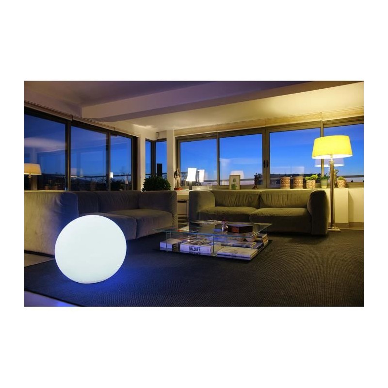 LUMISKY - Boule lumineuse filaire pour extérieur LED - blanc BOBBY - Ø60cm cu...