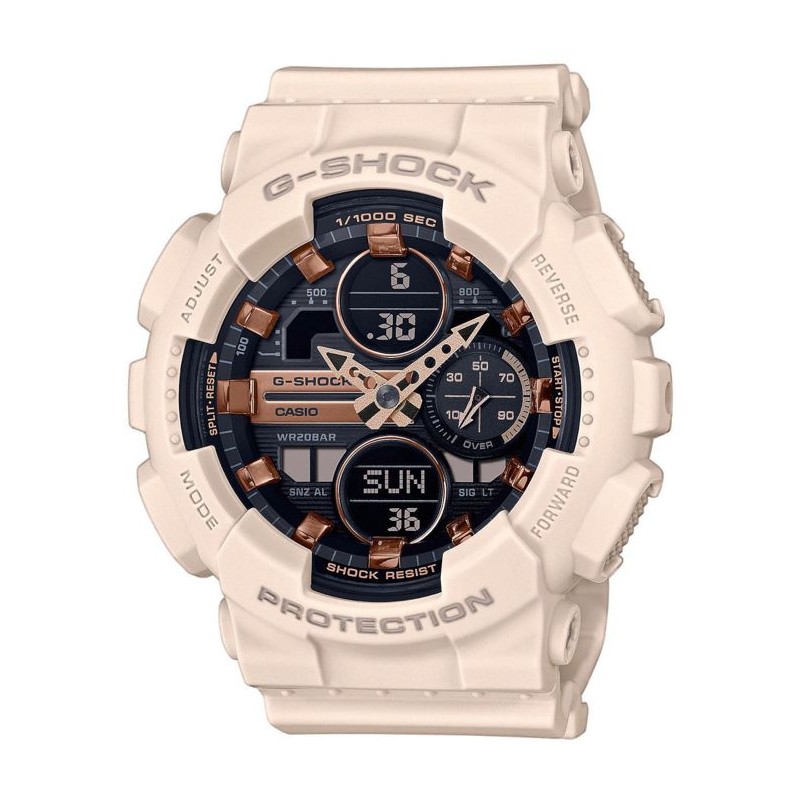 Montre - CASIO - G-Shock Classic Femme Blanc - Chrono 1/1000eme de s. - 5 ala...