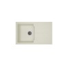 STRADOUR Evier cuisine a encastrer 1 bac + 1 égouttoir Aloa - Résine - 81 x 5...