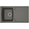 STRADOUR Evier cuisine a encastrer 1 bac + 1 égouttoir Arena - Résine - 86 x ...