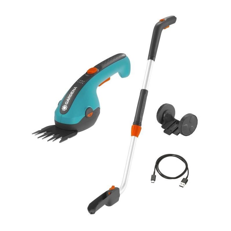 Cisaille a gazon ClassicCut Li - GARDENA - Manche télescopique - Roues - 3,6V...