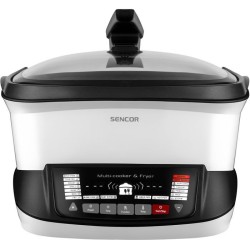 Friteuse multifonctionnelle - SENCOR - SFR 9400WH - 1800 W - 4,8 L - Blanc