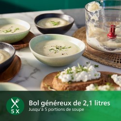 Robot de cuisine multifonction - PHILIPS - HR7510/10 - Série 3000 -