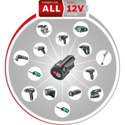 Aspirateur a main sans-fil Bosch - EasyVac 12 (Batterie, Chargeur et