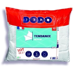 DODO Lot de 2 oreillers Tendance 50x70 cm- 100% Polyester