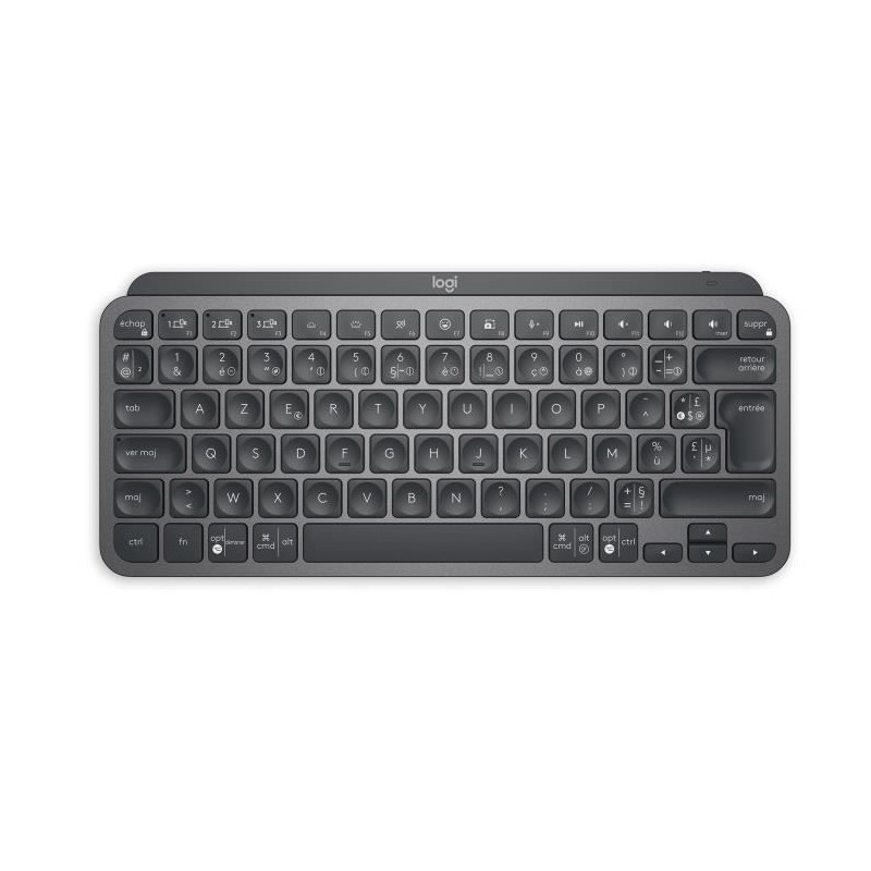 Clavier - Sans Fil - Logitech - MX Keys Mini - AZERTY - Rétroéclairé - Noir