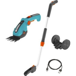 Kit cisaille a gazon ComfortCut Li + manche télescopique + roues - 3,6 V/3,0 ...