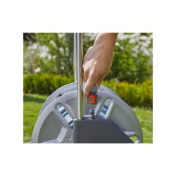 Enrouleur de tuyau GARDENA CleverRoll M métal – Tuyau Classic 25m Ø15mm – Ada...