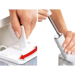 Dénoyauteur a prunes Leifheit 37300, dénoyauteur automatique avec lame en aci...