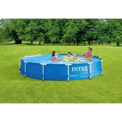 Kit Piscine hors sol tubulaire INTEX - Metal Frame - 366 x 76 cm - Ronde (Liv...