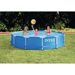 Kit Piscine hors sol tubulaire INTEX - Metal Frame - 366 x 76 cm - Ronde (Liv...