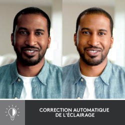 Webcam - Full HD 1080p -  Logitech - Brio 500 - Microphone intégré - Graphite