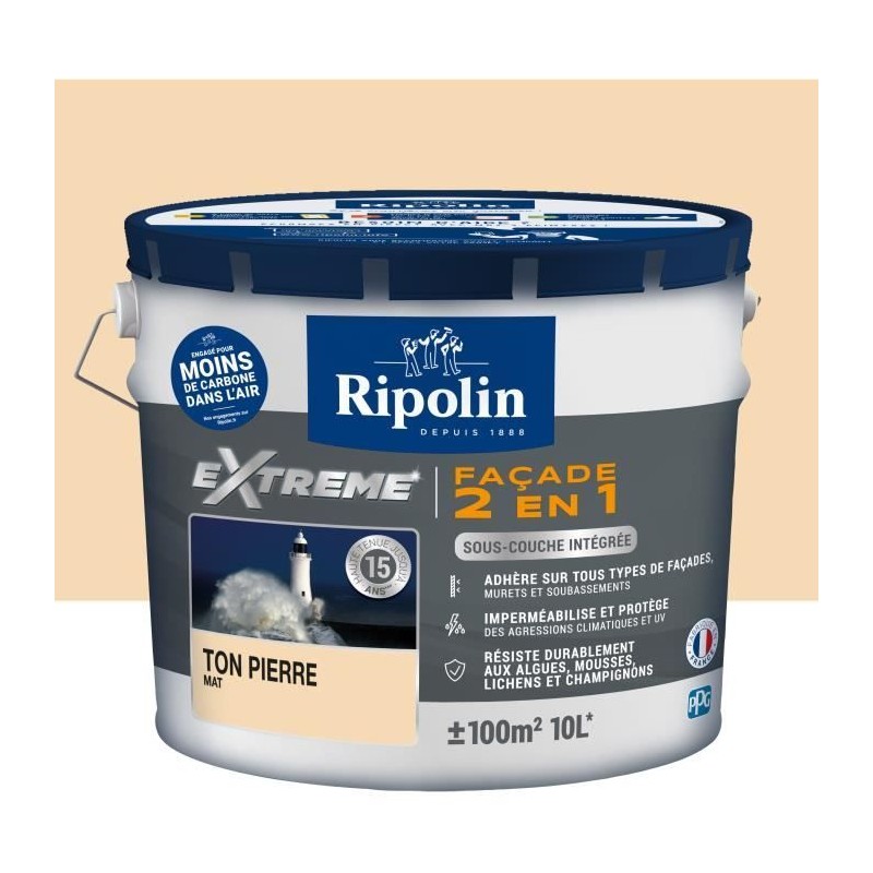 RIPOLIN PROTECTION EXTREME FACADE TON PIERRE Mat 10 L