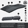Clavier - Sans fil - Logitech - ERGO K860 - AZERTY - Ergonomique avec repose-...