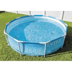 Kit Piscine hors sol tubulaire INTEX - Metal Frame - 305 x 76 cm - Ronde (Liv...