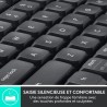Ensemble Clavier Souris - Sans fil - Logitech - MK850 - AZERTY - Noir