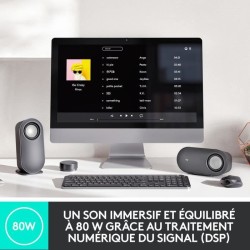 Enceinte PC - Sans fil - Logitech - Z407 - Noir