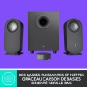 Enceinte PC - Sans fil - Logitech - Z407 - Noir