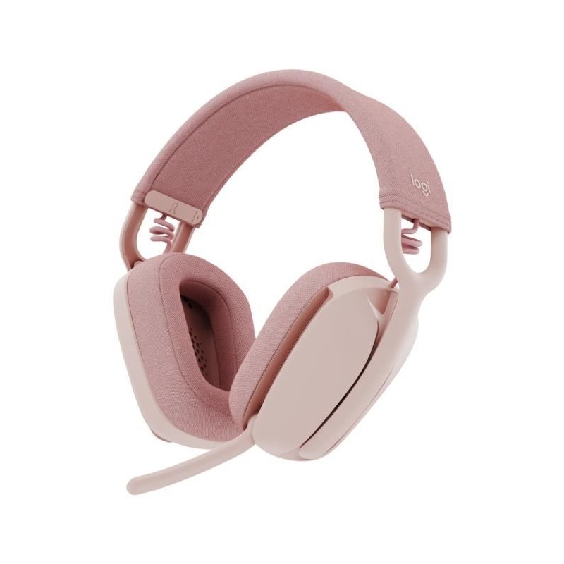 Casque - Sans fil - Logitech - Zone Vibe 100 - Bluetooth - Anti-parasite - Rose