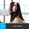 Casque - Sans fil - Logitech - Zone Vibe 100 - Bluetooth - Anti-parasite - Rose