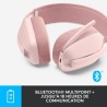 Casque - Sans fil - Logitech - Zone Vibe 100 - Bluetooth - Anti-parasite - Rose