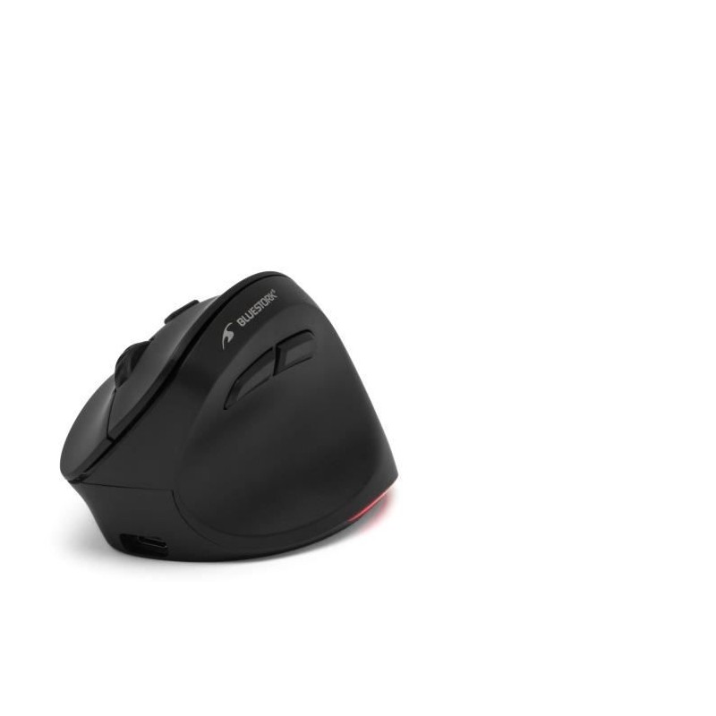 Souris Ergonomique Sans Fil - BLUESTORK - ERGO LUMI - PC/MAC - Noir
