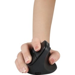 Souris Ergonomique Sans Fil - BLUESTORK - ERGO LUMI - PC/MAC - Noir