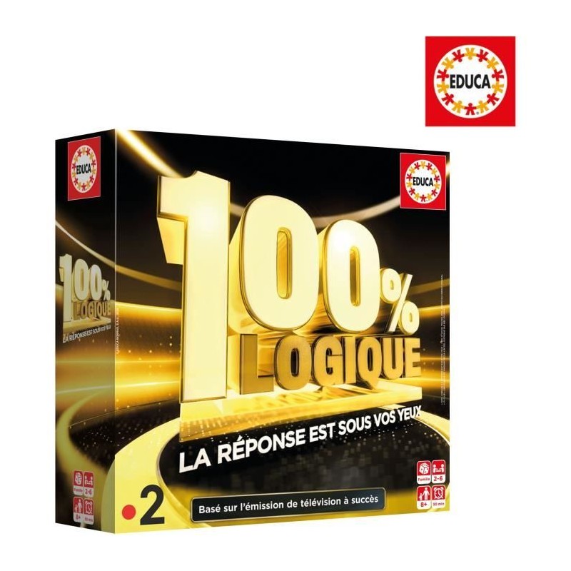 100% Logique La Réponse est sous vos yeux, Jeu de société, Adapté de l'émissi...