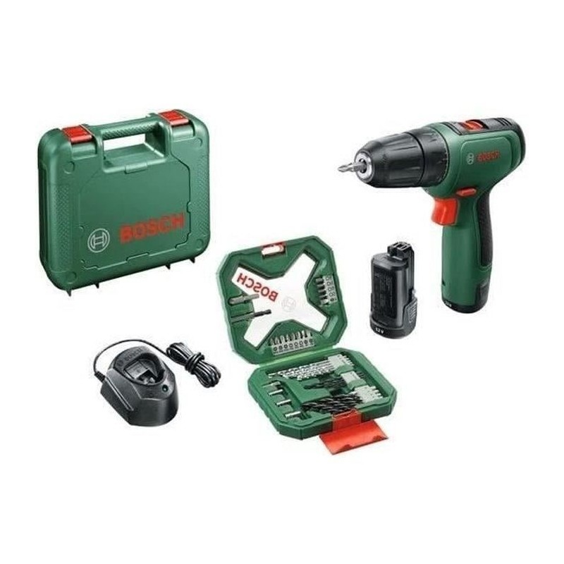 Perceuse visseuse - Bosch - EasyDrill 1200 - 2 batteries - Chargeur