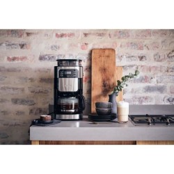 SEVERIN 4810 Cafetiere filtre avec broyeur intégré - Noir et inox - 1000W - 1...