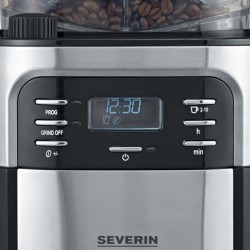 SEVERIN 4810 Cafetiere filtre avec broyeur intégré - Noir et inox - 1000W - 1...