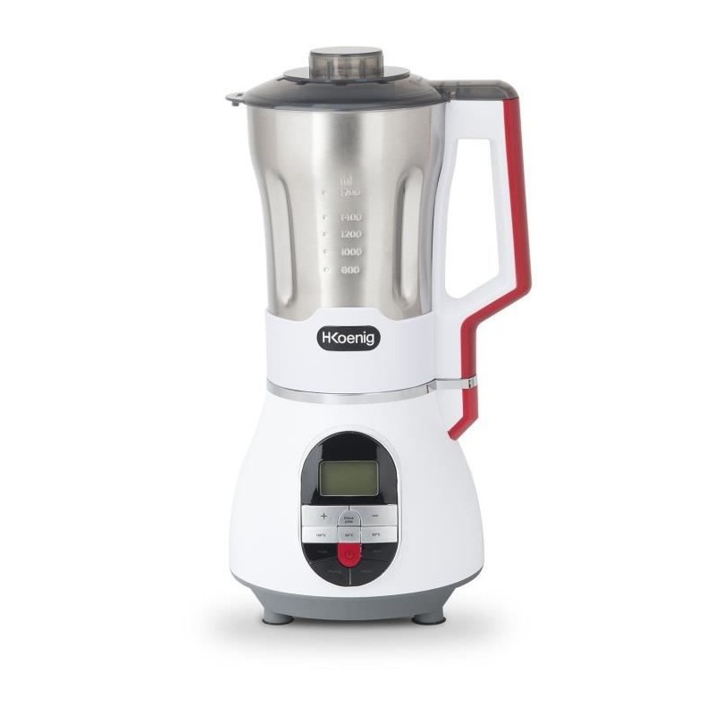 Blender chauffant - H.Koenig - MXC36 - 900 W - 1,4 L - Inox - 3 vitesses + Pulse