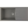 STRADOUR Evier a encastrer CUBE, en SMC GRIS BETON - 16,  1 bac, dim. 100 * 5...