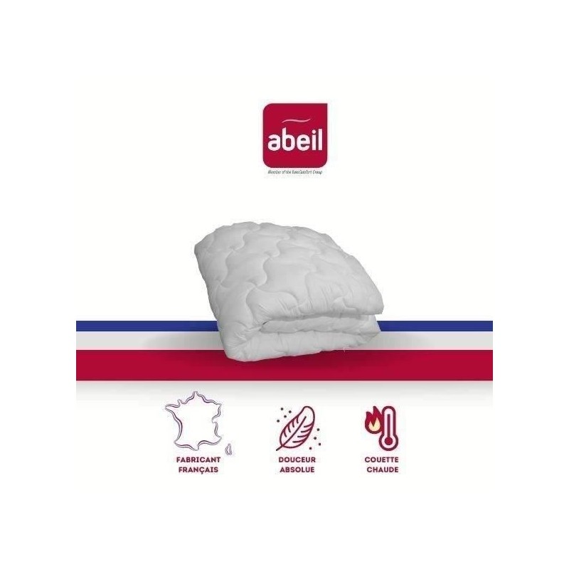 ABEIL Couette chaude Douceur Absolue 200x200 cm blanc