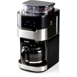 Cafetiere filtre avec moulin intégré - DOMO - DO721K - 900 W - 1,5 L - 12 tas...