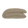 CALGARY - Couette Chaude Microfibre 400 gr/m² - Taupe & Lin - 140 x 200 cm