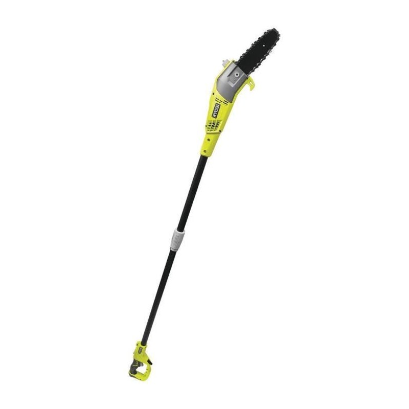 RYOBI - Elagueur sur perche 750 W - guide 20 cm incliné a 15°- 10 m/s - tube ...