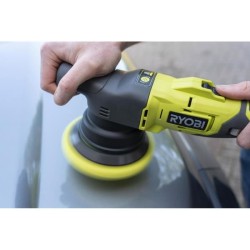 RYOBI - Polisseuse 18V ONE+ - diametre oscillation 8 mm - patin 125 mm + 3 pa...
