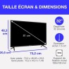TV HD - CONTINENTAL EDISON - 32“ (81 cm) - Smart Vidaa - Wifi - 3xHDMI - 2xUS...